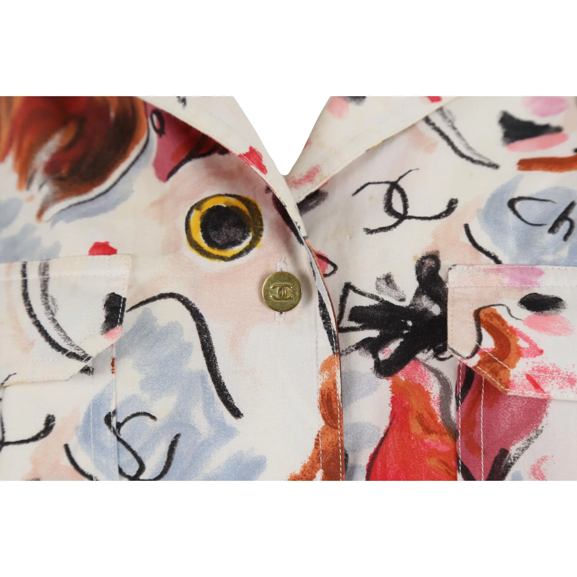 Chanel Multicolor Print Short Set - Image 3