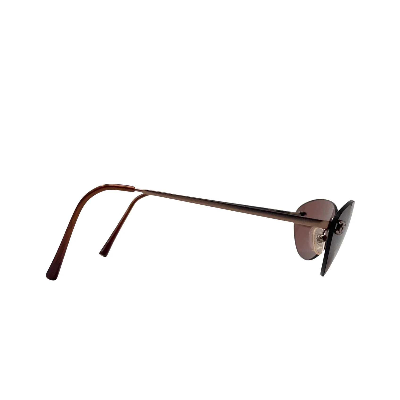 Chanel Purple Mini Rimless Sunglasses - Image 3